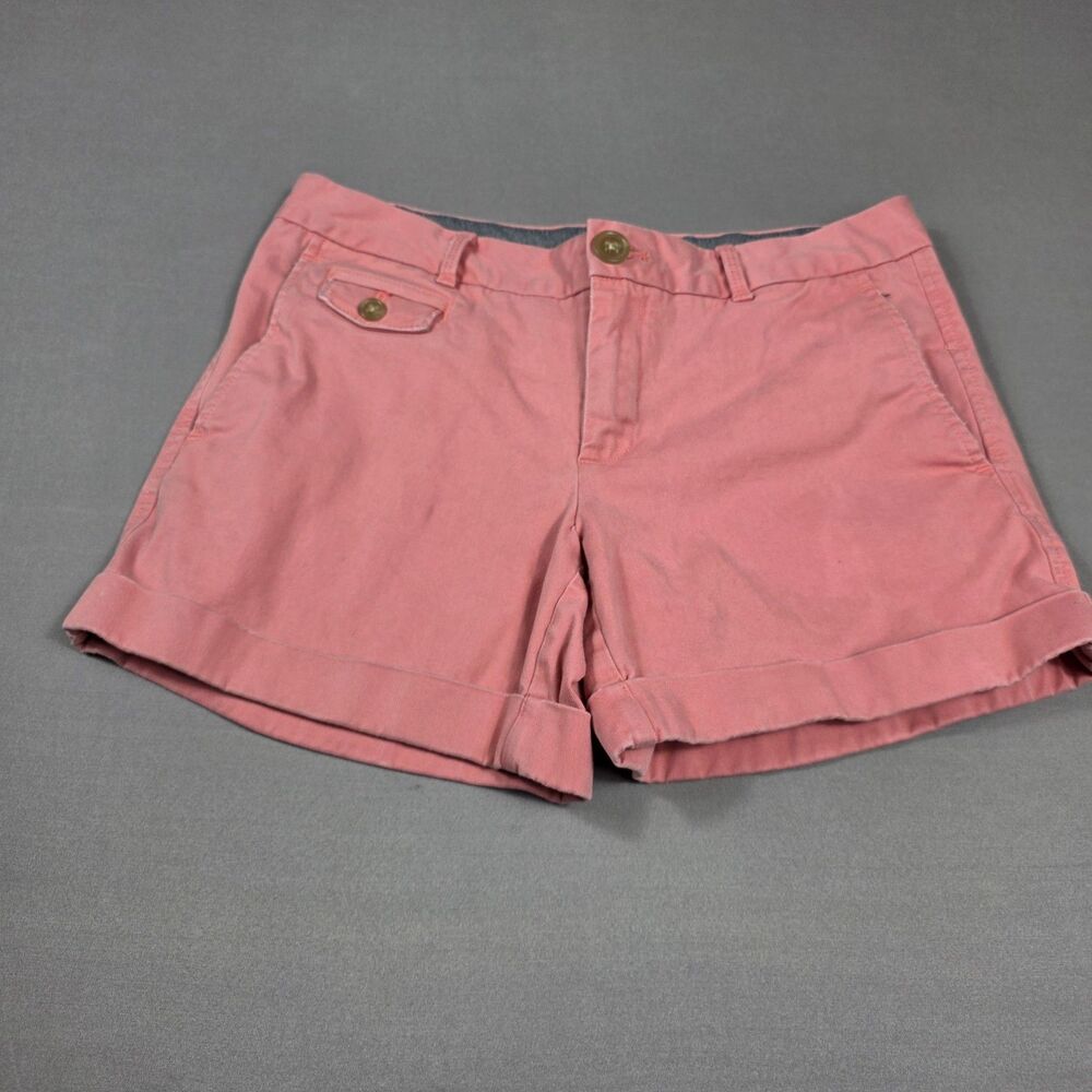 Banana Republic Cuffed Shorts Salmon Coral Color Women's Size 4